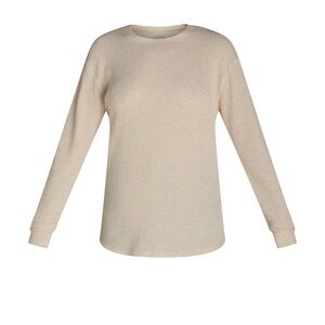 Time and Tru Tan Fitted Hoodie Sweatshirt